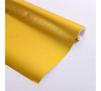 Metallic Wrapping Paper Roll 43x1000cm,Solid Color Matte Wrapping Paper DIY Crafts Gifts Wrap Roll for Christmas Wedding Birthday Holiday Party (Gold)
