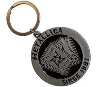 Metallica 30th Anniversary Playing Card Keyring Keychain in Silver metallica Silver One Size