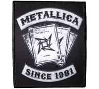 Metallica 30th Anniversary Playing Card Standard Printed Patch One Size