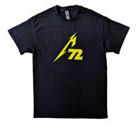 Metallica T-Shirt 72 Seasons Strobes Photo Short Sleeve Back Print Unisex Large Black