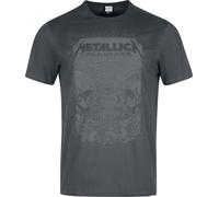 Amplified Unisex Adult The Black Album Metallica T-Shirt (M) (Charcoal)