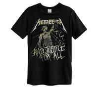 Metallica And Justice For All Amplified Black XL Unisex T-Shirt NEW