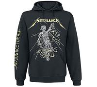 Metallica ...and Justice for All Men Hooded Sweater Black XL, 80% Cotton, 20% Polyester, Regular