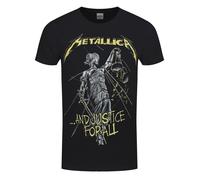 Metallica And Justice For All Tracks Mens Black T-Shirt