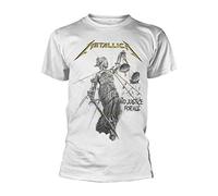 Metallica and Justice for All (White) Official Tee T-Shirt Mens Unisex (X-Large)