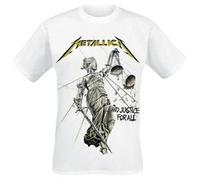 Metallica Justice Men T-Shirt White XXL, 100% Cotton, Regular