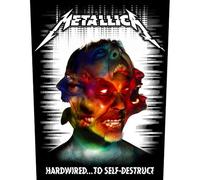 Metallica Back Patch Hardwired to Self Destruct Official Woven 36 cm x 29 cm One Size