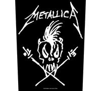 Metallica Back Patch Scary Guy Band Logo Official Black One Size