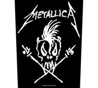 Metallica Back Patch Scary Guy Band Logo Official Black One Size