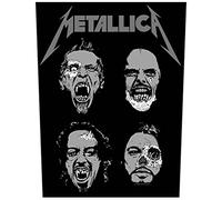 Metallica Back Patch Undead Logo Official Black Iron On Woven (36cm x 29cm) One Size