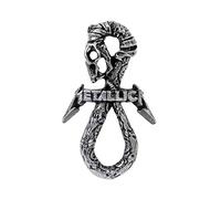 Metallica Badge Dont Tread on Me Band Logo 3D sculpted pewter Official clutch