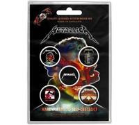 Metallica badge pack Band logo albums hardwired Official 5 x Pin Button One Size