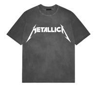 Metallica Band Logo Limited Edition 999 Only Premium Wash T Shirt S Charcoal