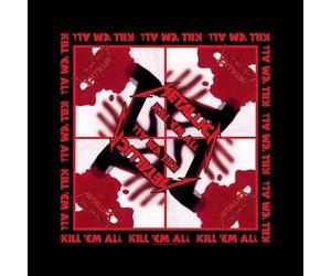 Metallica Bandana Kill Em All Band Logo Official Black One Size