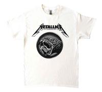 Metallica 'Black Album Poster' White T shirt - NEW