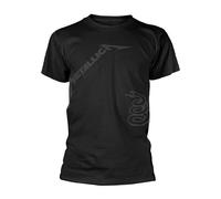 Metallica Unisex T-Shirt Black Album Ton Crew Neck Short-Sleeve Cotton Size S New