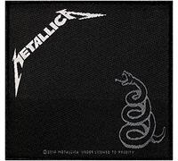 METALLICA BLACK ALBUM Woven Sew-On Patch 10 x 10 CM