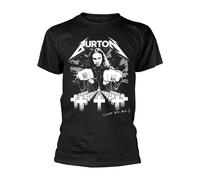 METALLICA - CLIFF EM ALL BLACK T-Shirt, Front & Back Print Medium