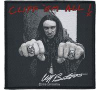 Metallica Patch Cliff 'Em All – Unisex, Multicolor, Woven Sew-on, 100% Polyester, 10×7.5 cm