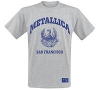 Metallica College Crest T-shirt grey S