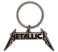 Metallica Deep Red Band Logo Keyring Keychain in Silver metallica Silver One Size