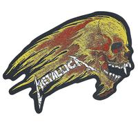 Metallica - Flaming Skull Cut Out - Patch Onesize