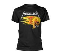METALLICA - Flaming Skull T - tshirt - Unisex - T Shirt - Small - F72z
