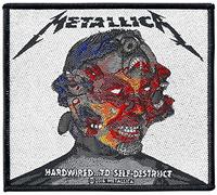 Metallica Hardwired.to self-destruct Unisex Patch standard, 100% polyester,