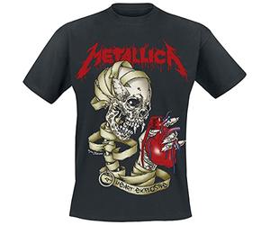 Metallica Heart Explosive Men's T-Shirt Black Regular