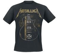 Metallica Hetfield Iron Cross Guitar T-Shirt black S