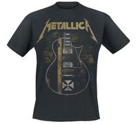 Metallica Hetfield Iron Cross Guitar T-Shirt black XXL