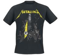 Metallica Hetfield Vulture Men's T-Shirt Black Vorne Bedruckt Regular, Black/White, M