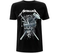 Metallica T-Shirt – History White Logo – Official Unisex – Short Sleeves – Small