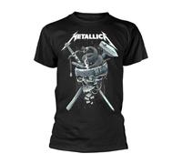 Metallica T-Shirt – History White Logo – Official Unisex – Short Sleeves – Small