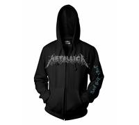 Metallica Hoodie Sad But True Hooded Top Zipped Official Black Rock Metal Band