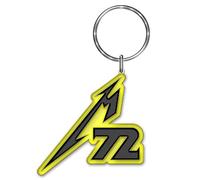 Metallica Key Chain Seasons M72 Band Logo Official Metal 5x5cm Yellow