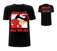 Metallica Kill 'Em All Tracks Official Tee T-Shirt Mens Unisex (Large) Black