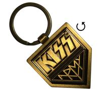 Metallica KISS Gold Army Pennant Double Sided Keyring Keychain