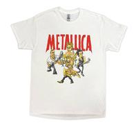 Metallica Load Chavez Cartoon T-Shirt in White | Size: Medium metallica White M