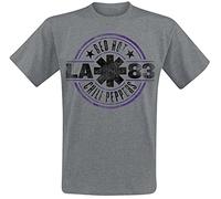 Red Hot Chili Peppers 'LA 83' (Grey) T-Shirt (X-Large)
