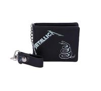 Metallica Logo Black Wallet Novelty Money Card Holder Clip Chain Nemesis Now