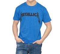 Metallica Logo Blue T-Shirt (Adult X-Large)
