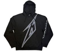 Metallica Hoodie M Bolt Band Logo Pullover - Unisex Long Sleeve - Black Large