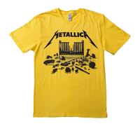 Metallica M72 Seasons Simplified CoverT Shirt in Yellow | Size: XL metallica Yellow XL