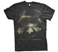 Metallica Master Of Puppets Distressed Black T-Shirt OFFICIAL