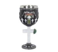 Nemesis Now B4682N9 Metallica-Master of Puppets Goblet 18cm, Resin w/stainless steel insert, Black, One Size