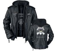 Metallica Master Of Puppets Leather Jacket black XL