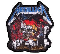 Rock Off officially licensed products Metallica Master Of Puppets Skull Standard Printed Patch Accessory Size