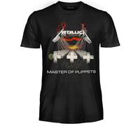 Metallica Master of Puppets T-Shirt Official Rock Band Heavy Metal Unisex Adult Boy Jersey, Master Of Puppets, S