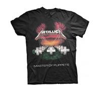 Metallica - Master of Puppets Tour Europe 86 T Shirt L Black (Black Black)